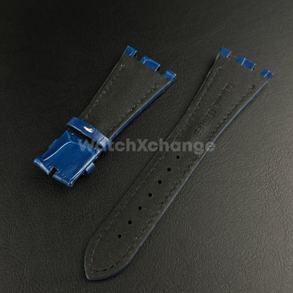 Blue High Quality Genuine Leather Watch band Strap 28mm for AP ROYAL OAK