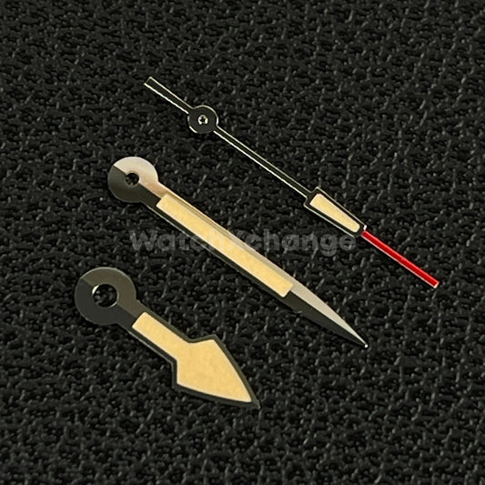 Silver & Orange Watch Hands For Seiko TMI VH31 VH31A Movement Parts