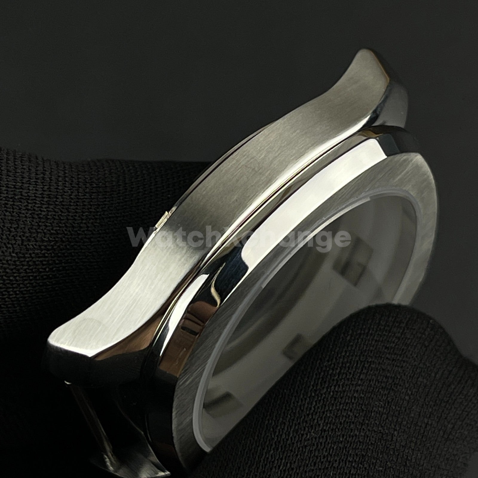 40mm Silver Stainless Steel Watch Case For Japanese NH35 NH36 NH38