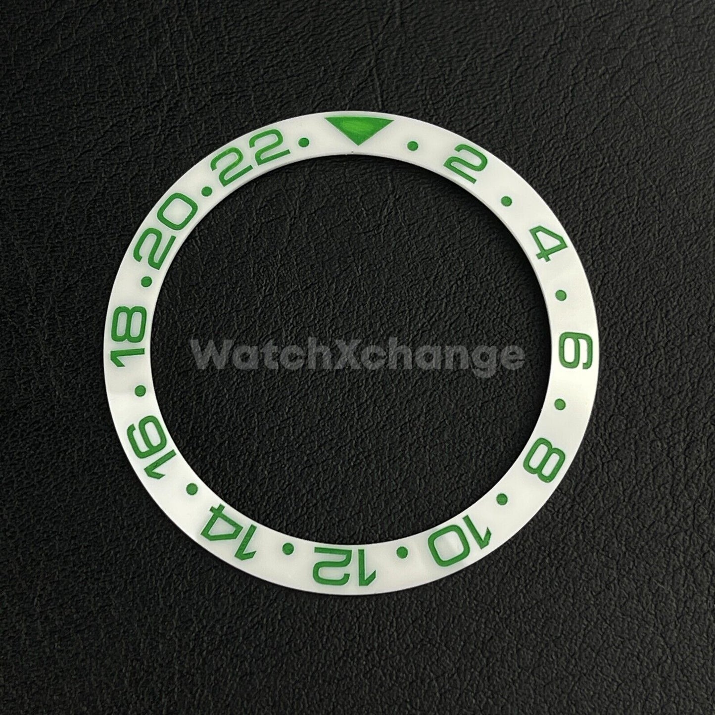 Green White 38mm Ceramic Bezel Insert For Rolex Seiko SKX007 SKX009 SRPD Sloped