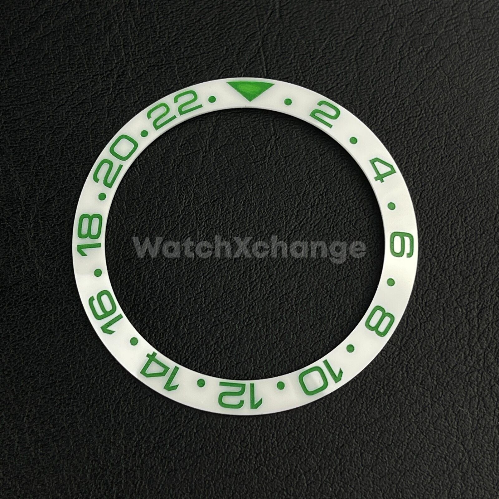 Green White 38mm Ceramic Bezel Insert For Rolex Seiko SKX007 SKX009 SRPD Sloped