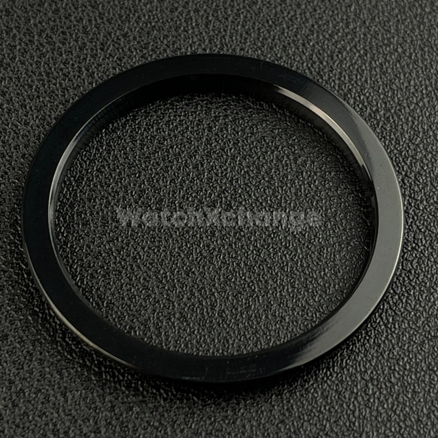 Black Sloped Polished Stainless Steel Watch Bezel Insert Ring 36mm 39mm