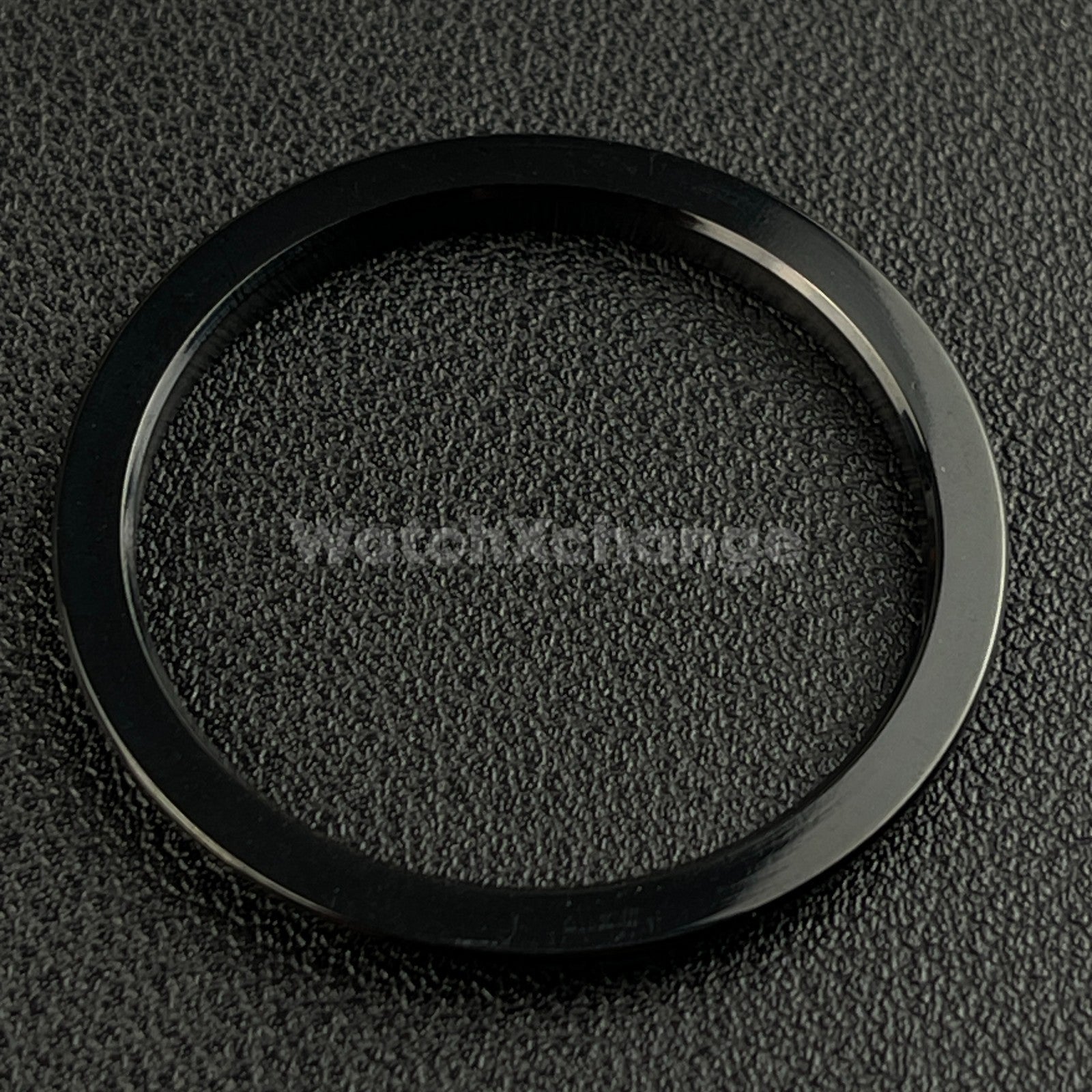 Black Sloped Polished Stainless Steel Watch Bezel Insert Ring 36mm 39mm