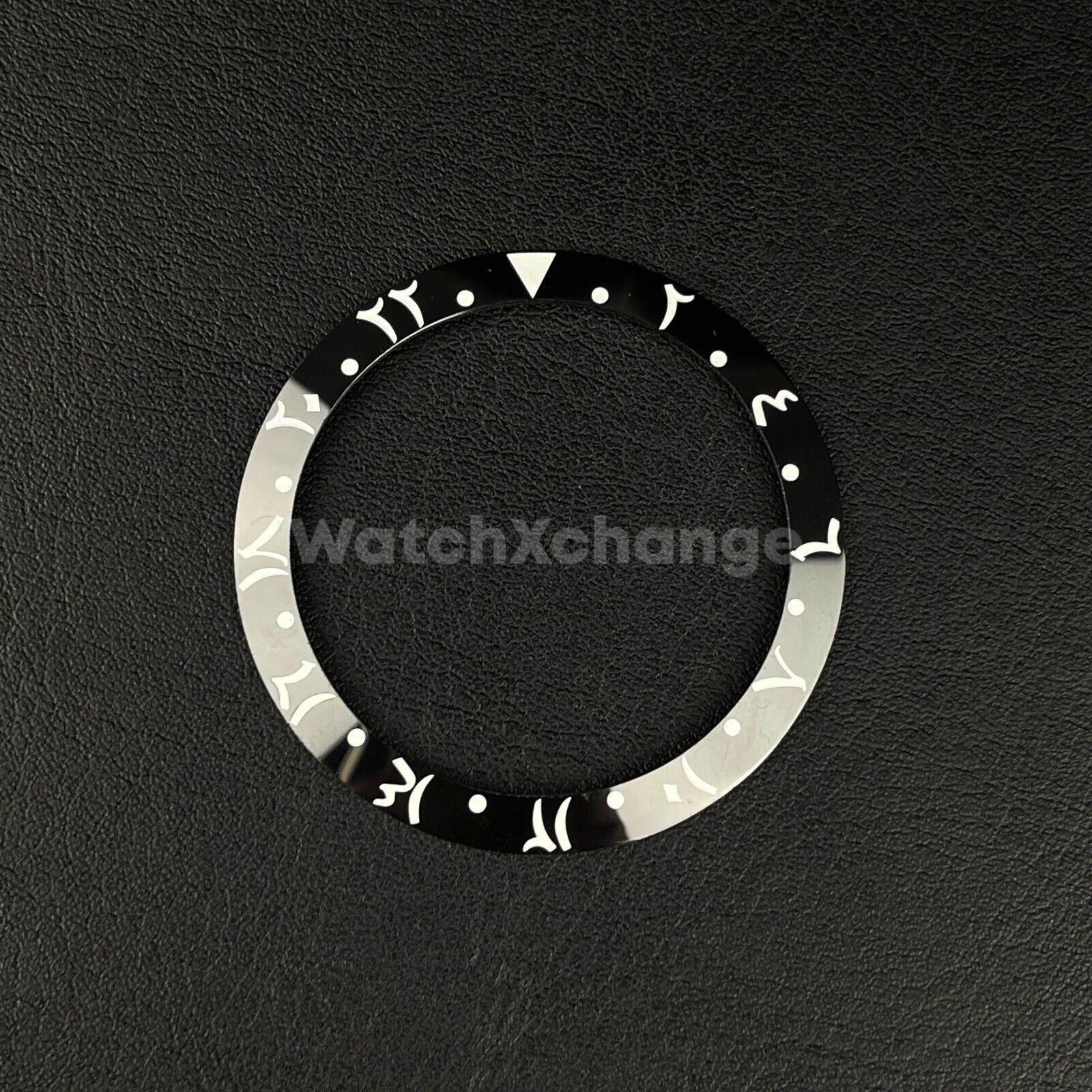 38mm Ceramic Arabic Bezel insert Black White For Rolex Seiko SKX SRPD