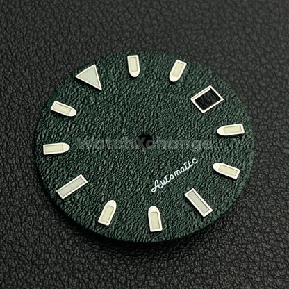 29mm Green Watch Dial w/Green Luminous Replacement for NH35 4R35 Movement