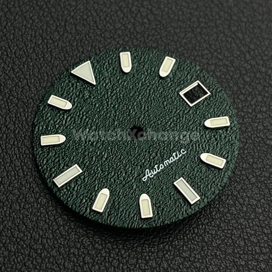 29mm Green Watch Dial w/Green Luminous Replacement for NH35 4R35 Movement