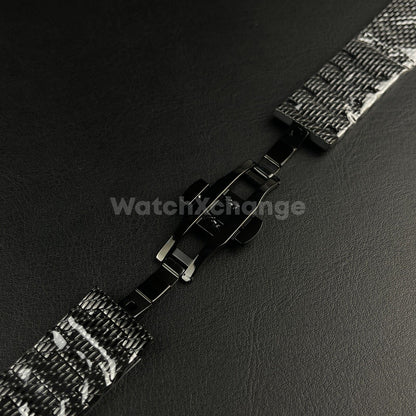 Black Metal Steel Mesh Strap For Citizen Eco-Drive Navihawk 22 23mm