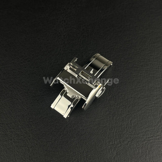 Silver Longines Stainless Steel Deployment Clasp Buckle 18mm