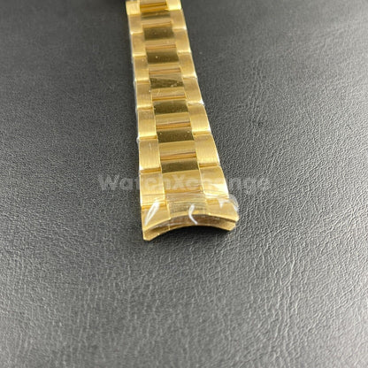 Gold Watch Strap Band Replacement fit Rolex Submariner, Daytona, GMT 20mm