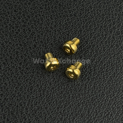 Gold 3pcs Watch Case Screw for Seiko SNE497 498 499 518 533 535 537 Tuna Diver