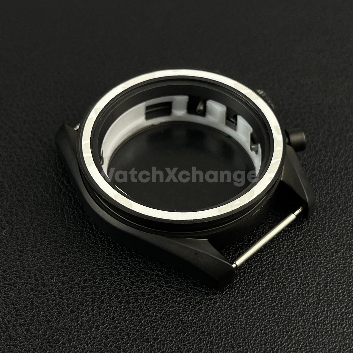 DEFECTIVE 40mm Black Stainless Steel Watch Case for VK63 Quartz Movement
