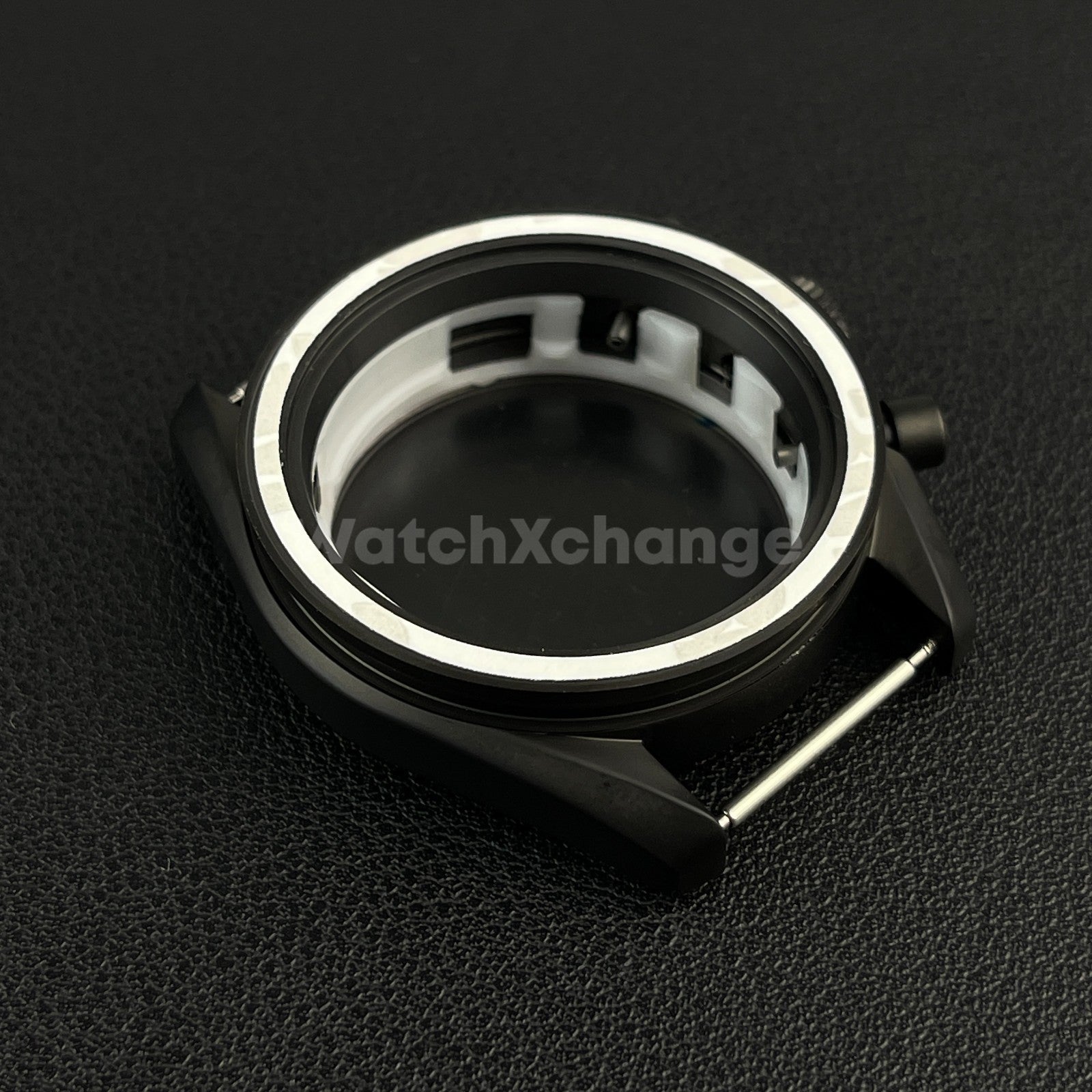 DEFECTIVE 40mm Black Stainless Steel Watch Case for VK63 Quartz Movement