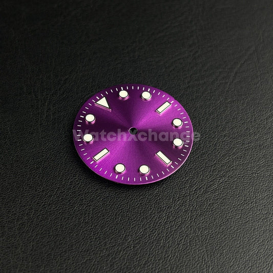 28.5mm Purple Watch Dial for SEIKO NH35 NH36 Watch Movement Parts