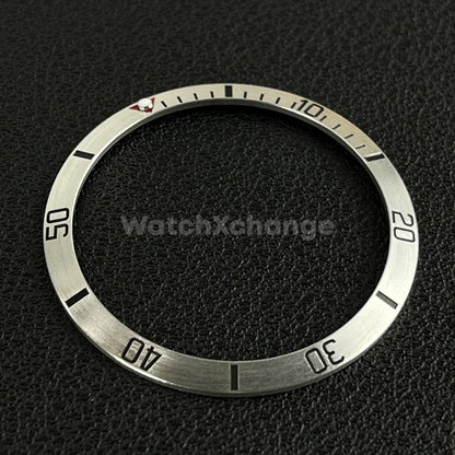 34mm Silver Aluminium SUB Bezel Insert For Seiko Rolex Tudor Divers Watch