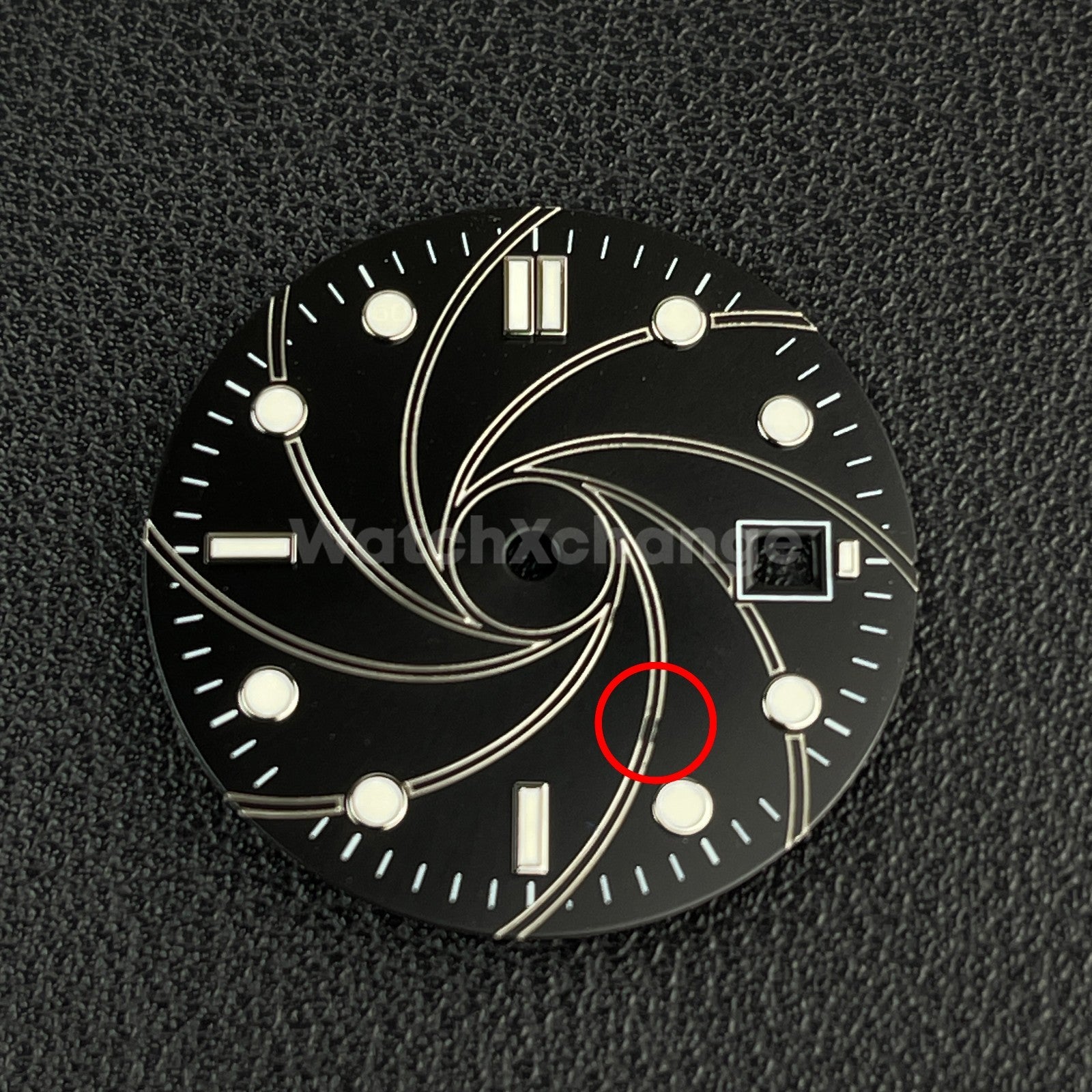 DEFECTIVE 31mm Blue Watch Dial for Miyota 8215 ETA2824 PT5000 Watch Movement