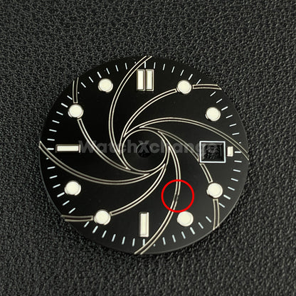 DEFECTIVE 31mm Blue Watch Dial for Miyota 8215 ETA2824 PT5000 Watch Movement