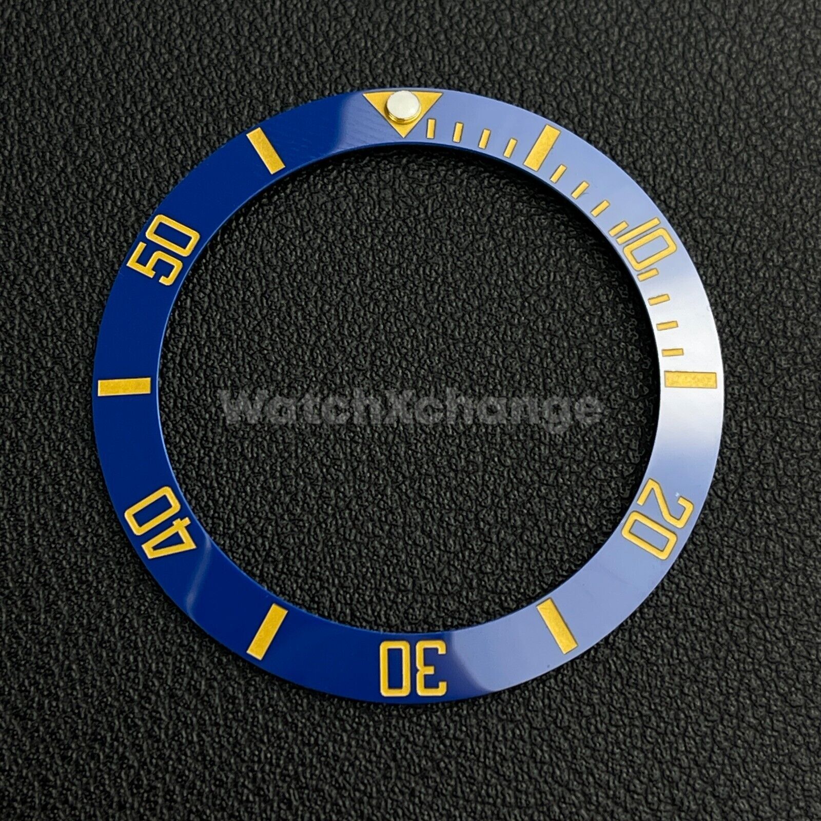 Blue & Gold Ceramic Bezel Insert 40mm for Rolex Seiko SKX SRPD Omega