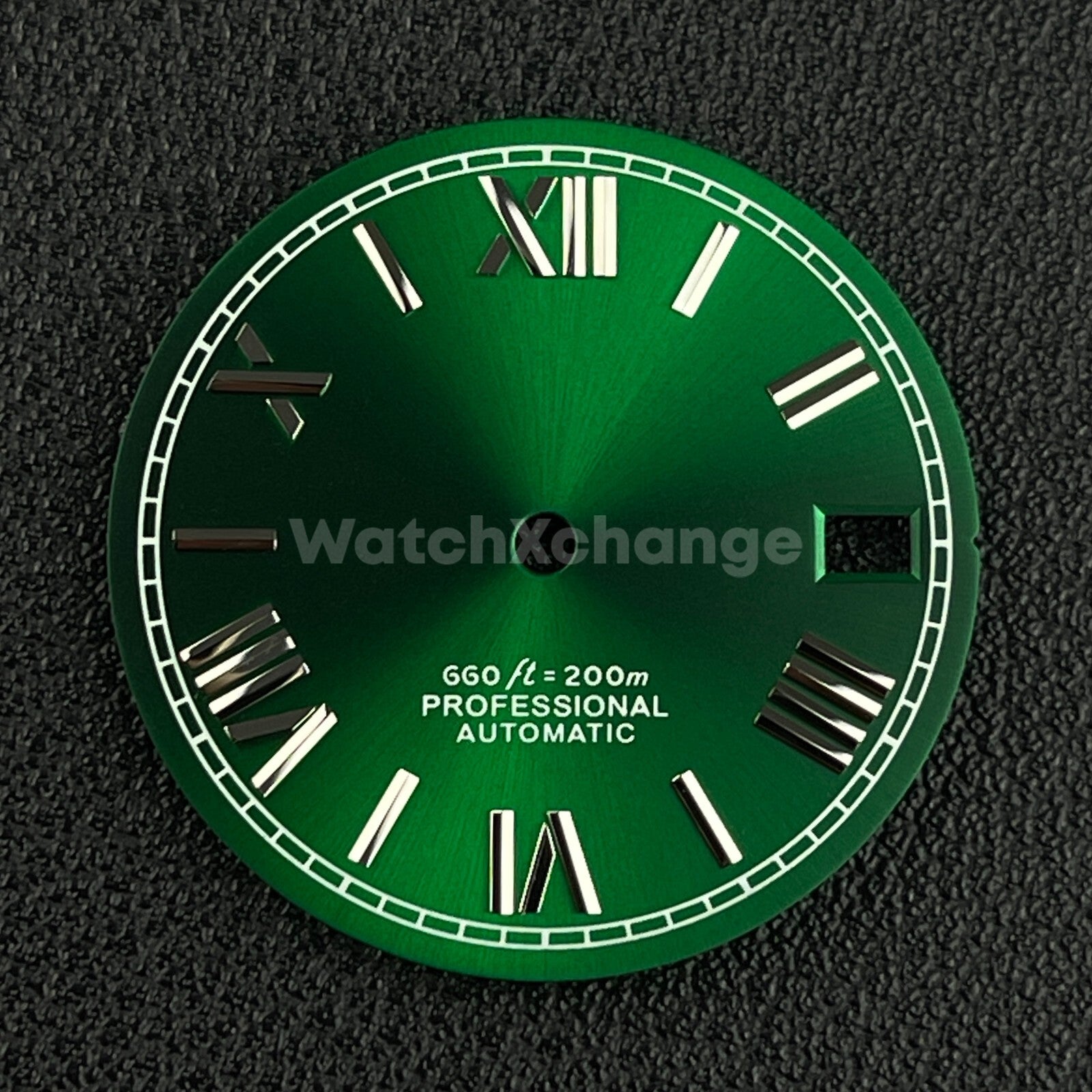 28.5mm Green Roman Numeral Watch Dial for SEIKO NH35 4R35 Movements