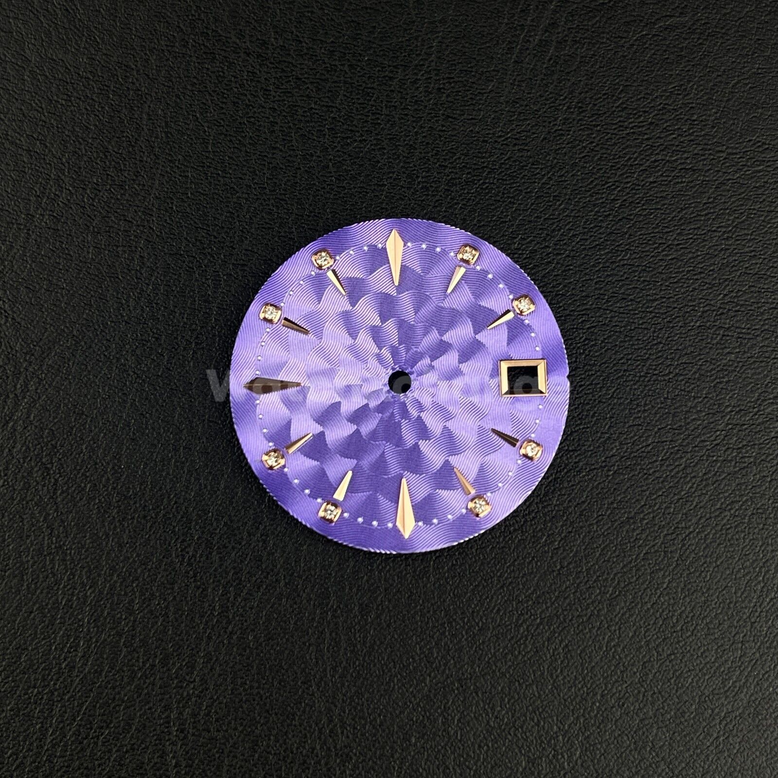 29mm Purple Watch Dial Face Radial Pattern Diamond Scale for NH35/36 Movements