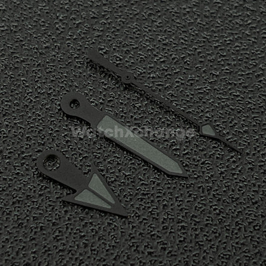 Black & Grey Triangle Arrow Watch Hands For Seiko NH34 NH35 NH36 4R 7S 7002
