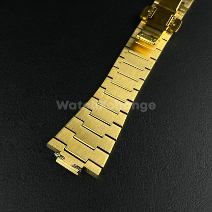 12mm Gold Steel Metal Watch Band Strap For Tissot PRX 40mm Case Bracelet