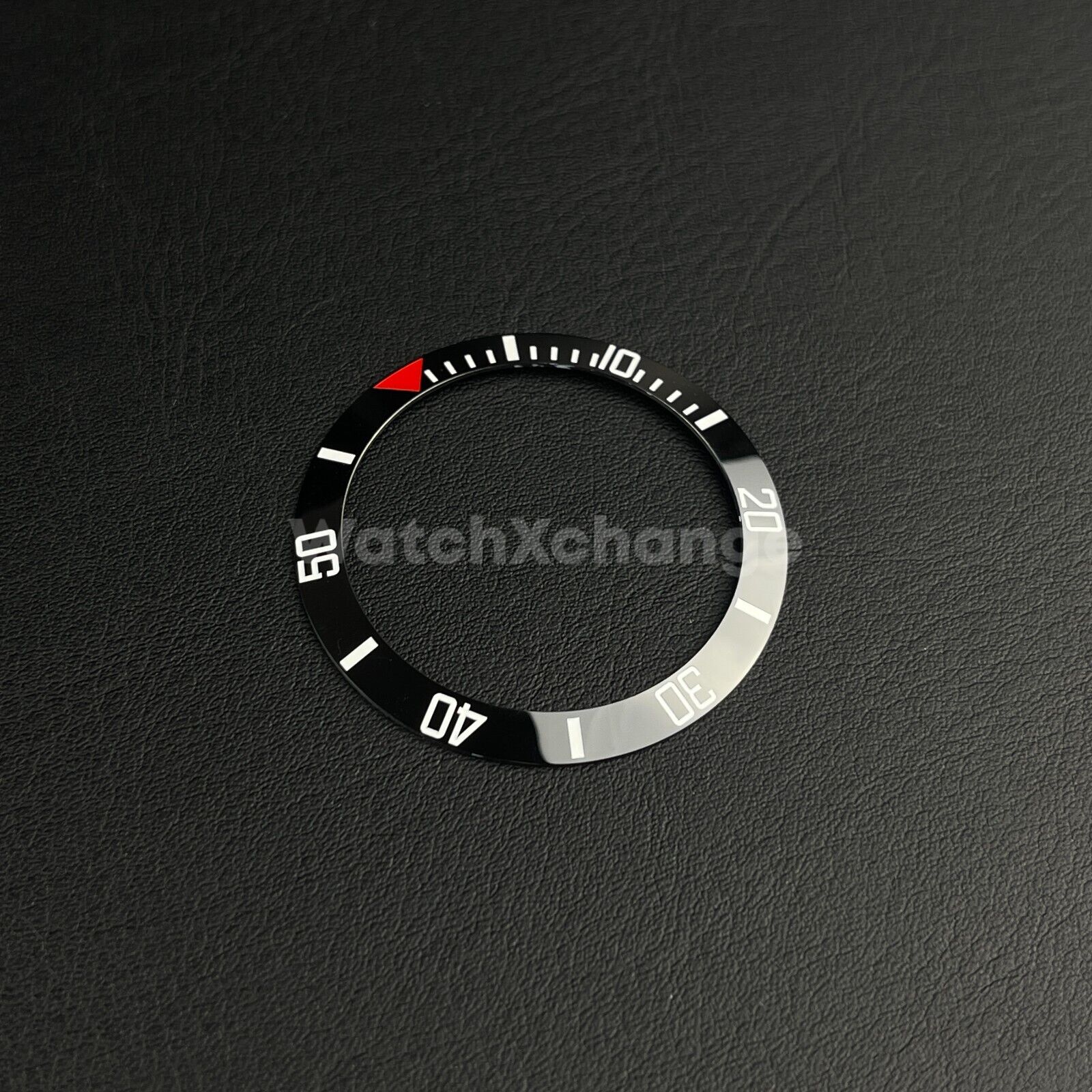 38mm Ceramic Black & Red insert For Divers Watch Rolex GMT Seiko SKX SRPD