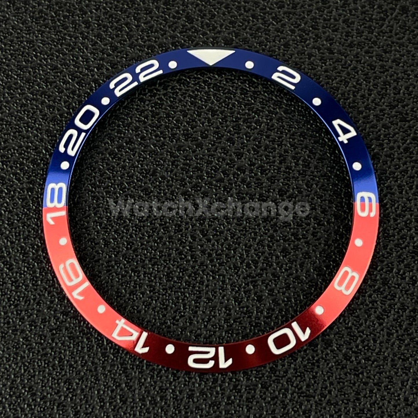 34mm Red & Blue Aluminium GMT Bezel Insert For Seiko Rolex Tudor Divers Watch