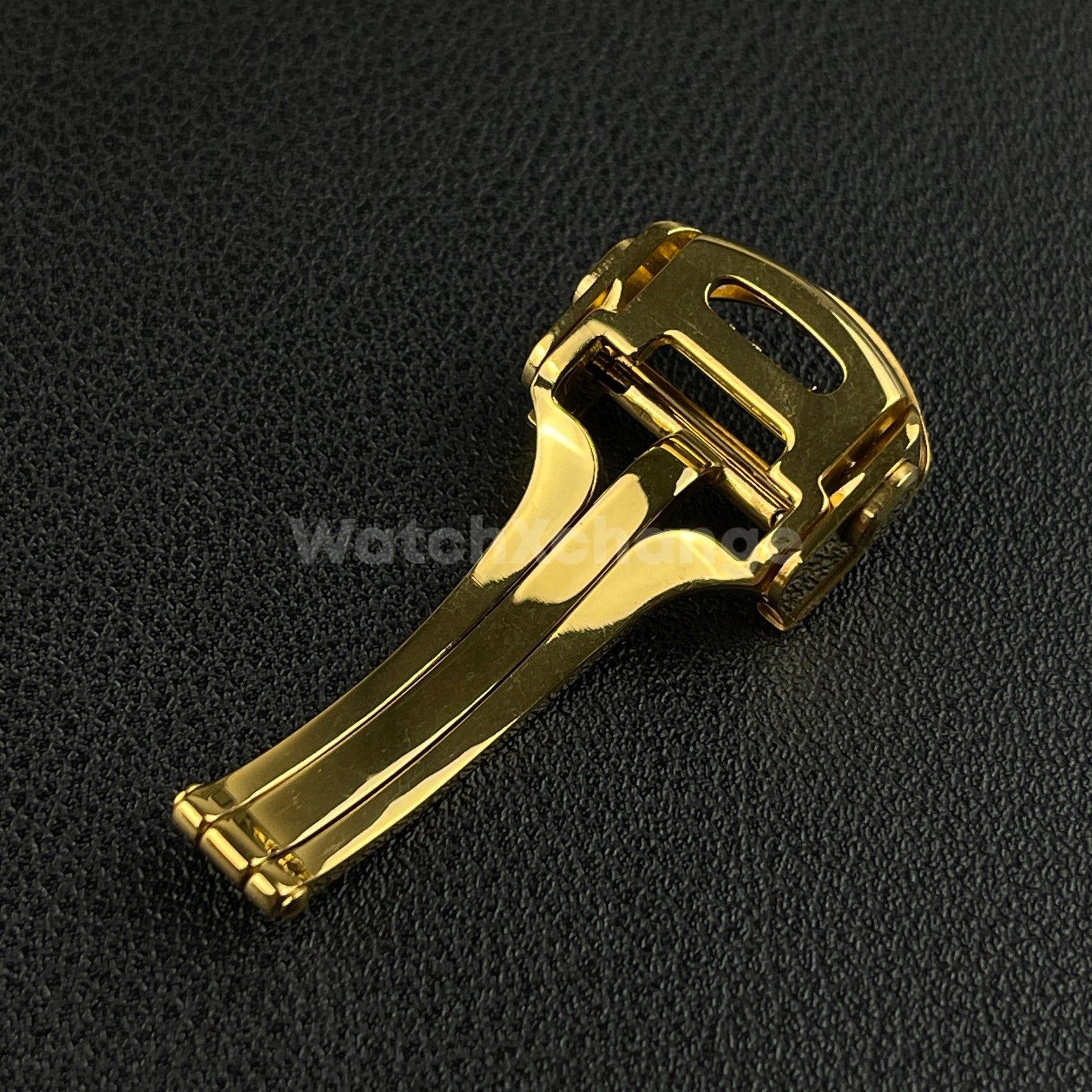 Gold Deployment Watch Clasp For Cartier Watch Strap Stainless Steel 14mm- 18mm