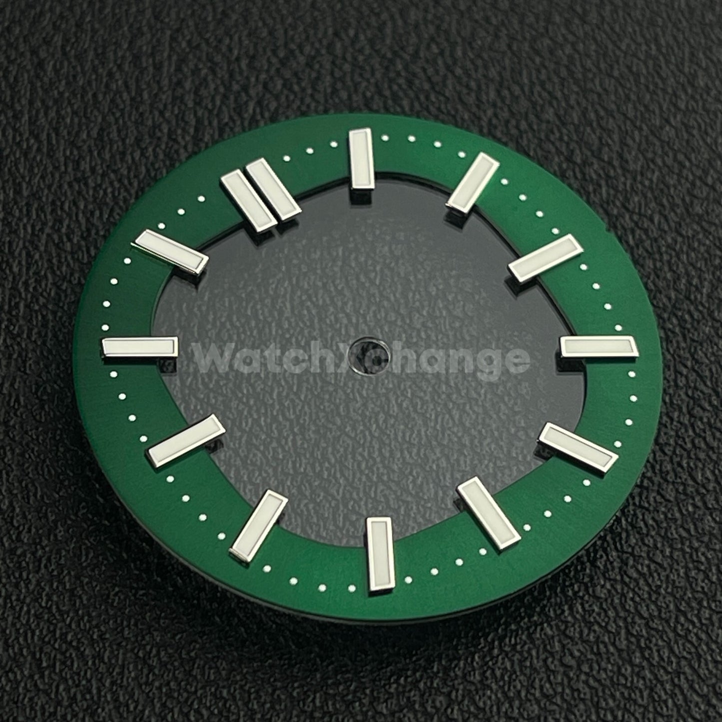 Green 30.4mm Hollow Dial Face Fit For NH70 Movement Watch Part
