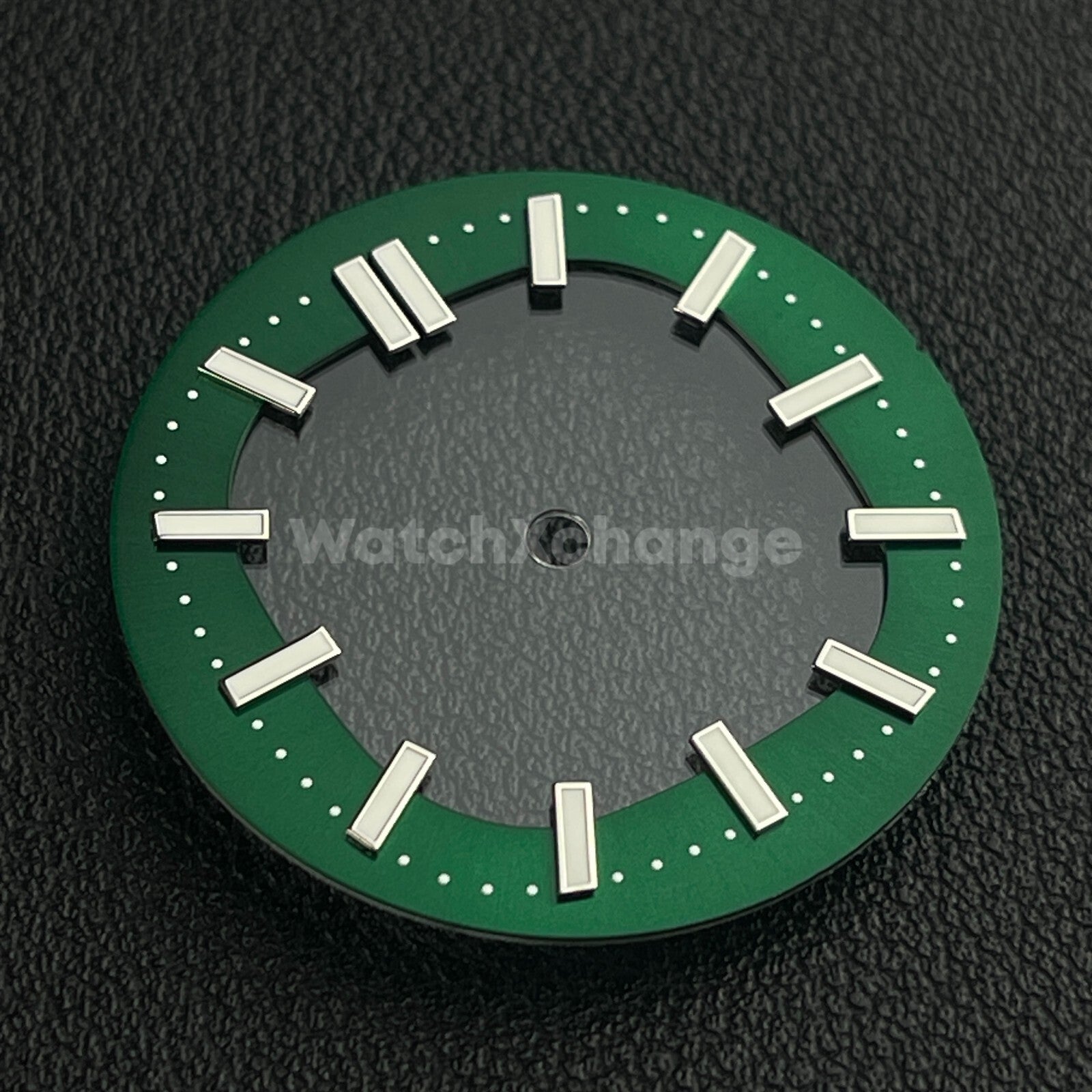 Green 30.4mm Hollow Dial Face Fit For NH70 Movement Watch Part