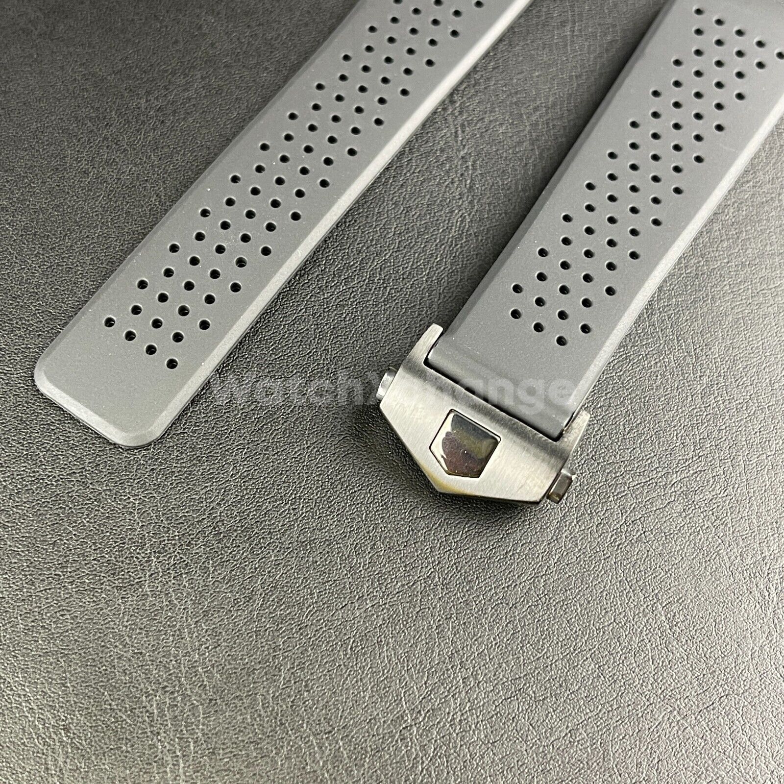 Rubber Silicone Watch Strap Band Mens Breathable Waterproof 24mm Fit TAG Heuer