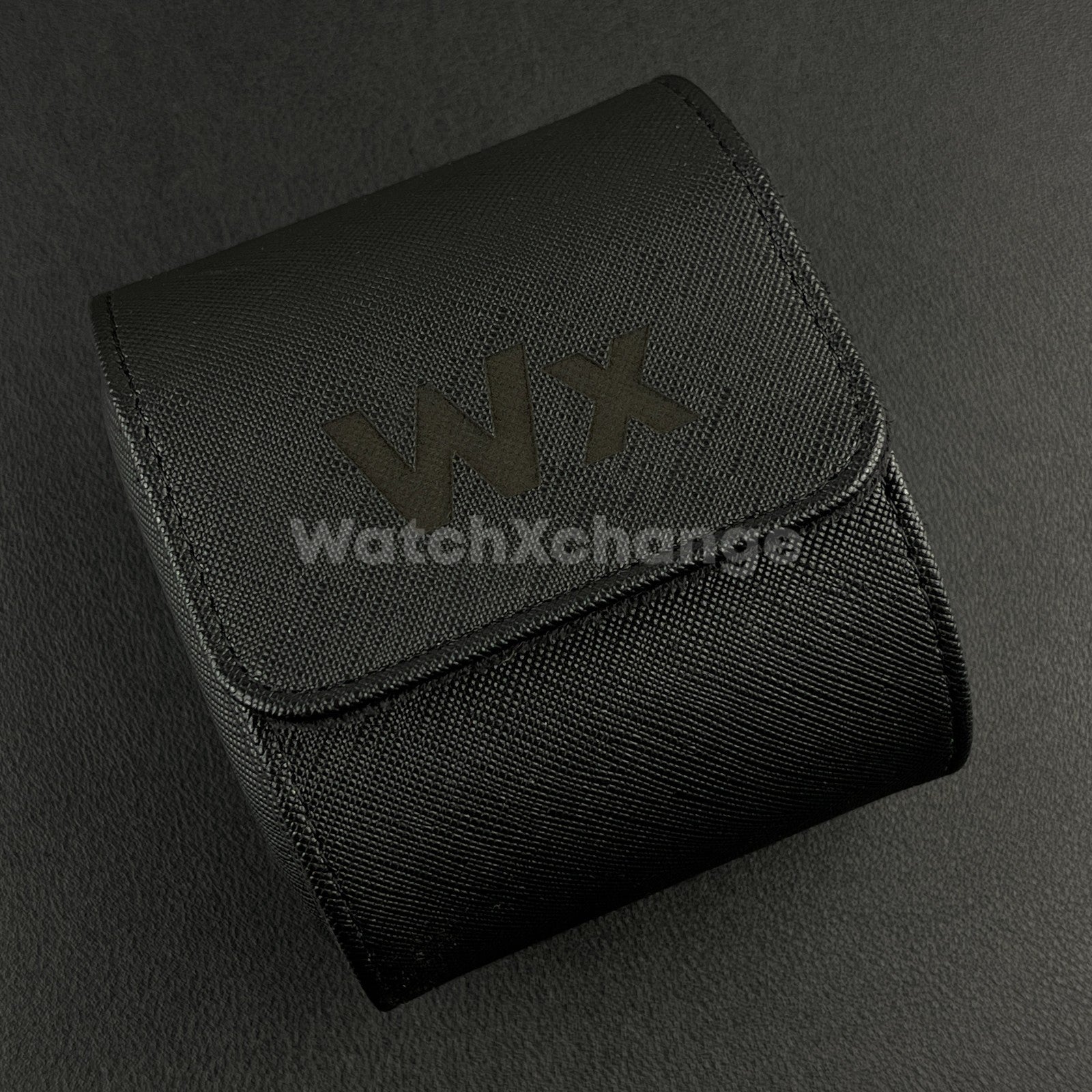 Black Luxury Watch Storage Case Portable Travel Leather Watch Handmade Case