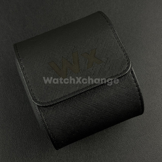 Black Luxury Watch Storage Case Portable Travel Leather Watch Handmade Case