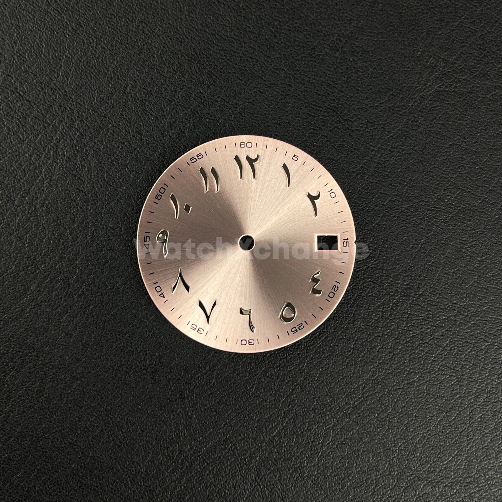 28.5mm Rose Gold Silver Arabic Watch Dial NH35 NH36 Movement Professional