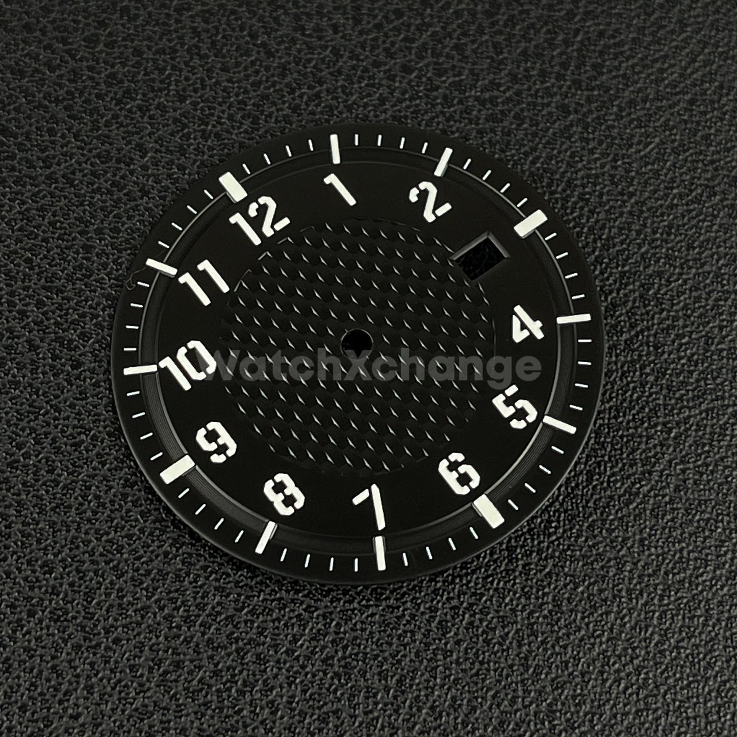 34mm Black Watch Dial for Seiko NH35A Automatic Movement Parts