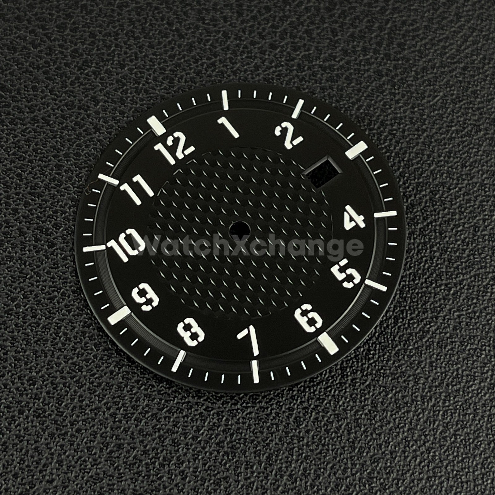 34mm Black Watch Dial for Seiko NH35A Automatic Movement Parts