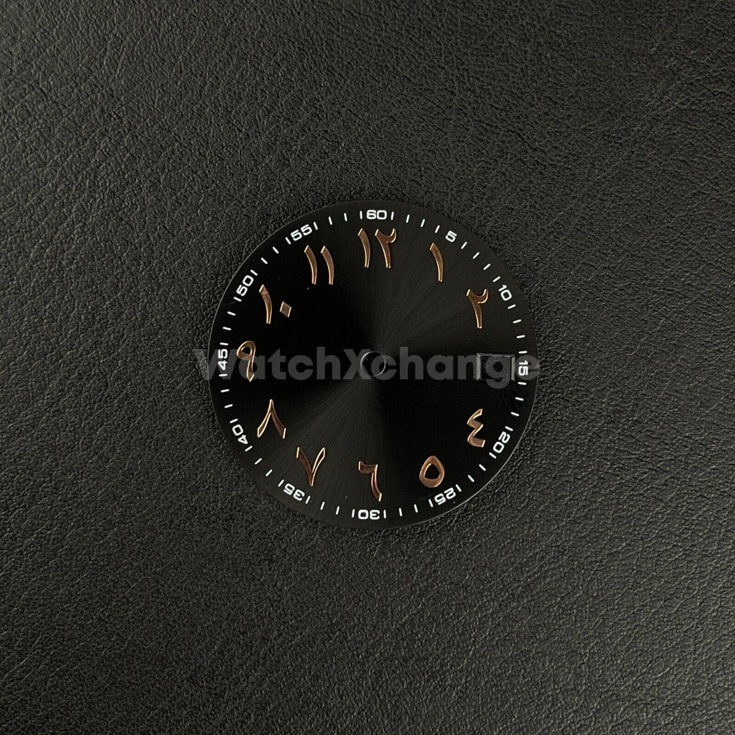 28.5mm Black Rose Gold Arabic Watch Dial NH35 NH36 Movement Professional