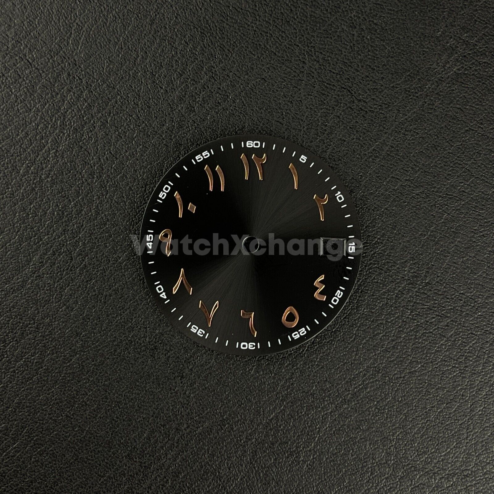 28.5mm Black Rose Gold Arabic Watch Dial NH35 NH36 Movement Professional