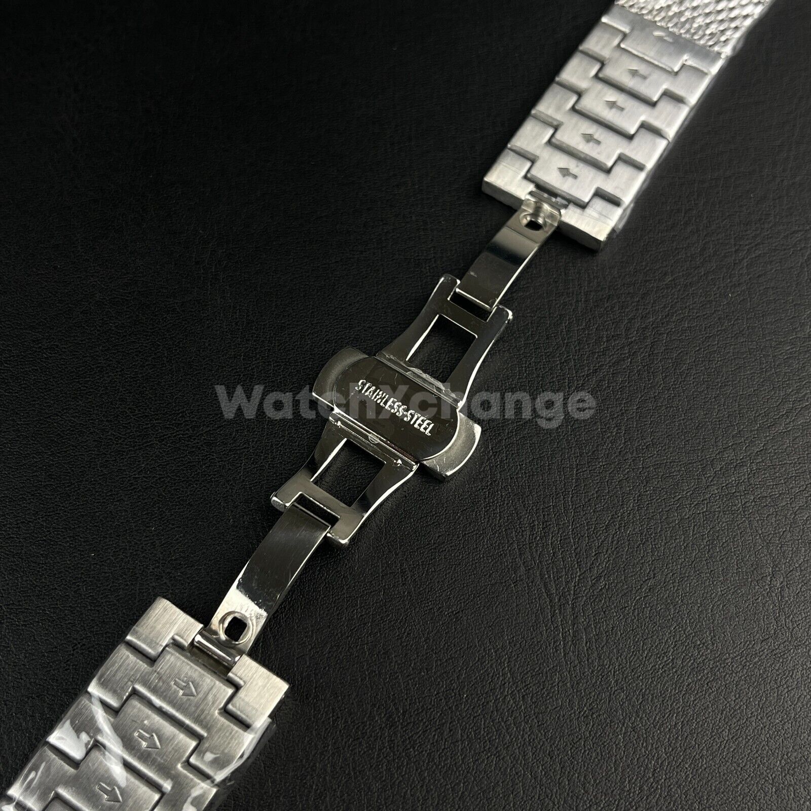 Silver Stainless Steel Mesh Strap For Citizen Eco-Drive Navihawk 22 23mm