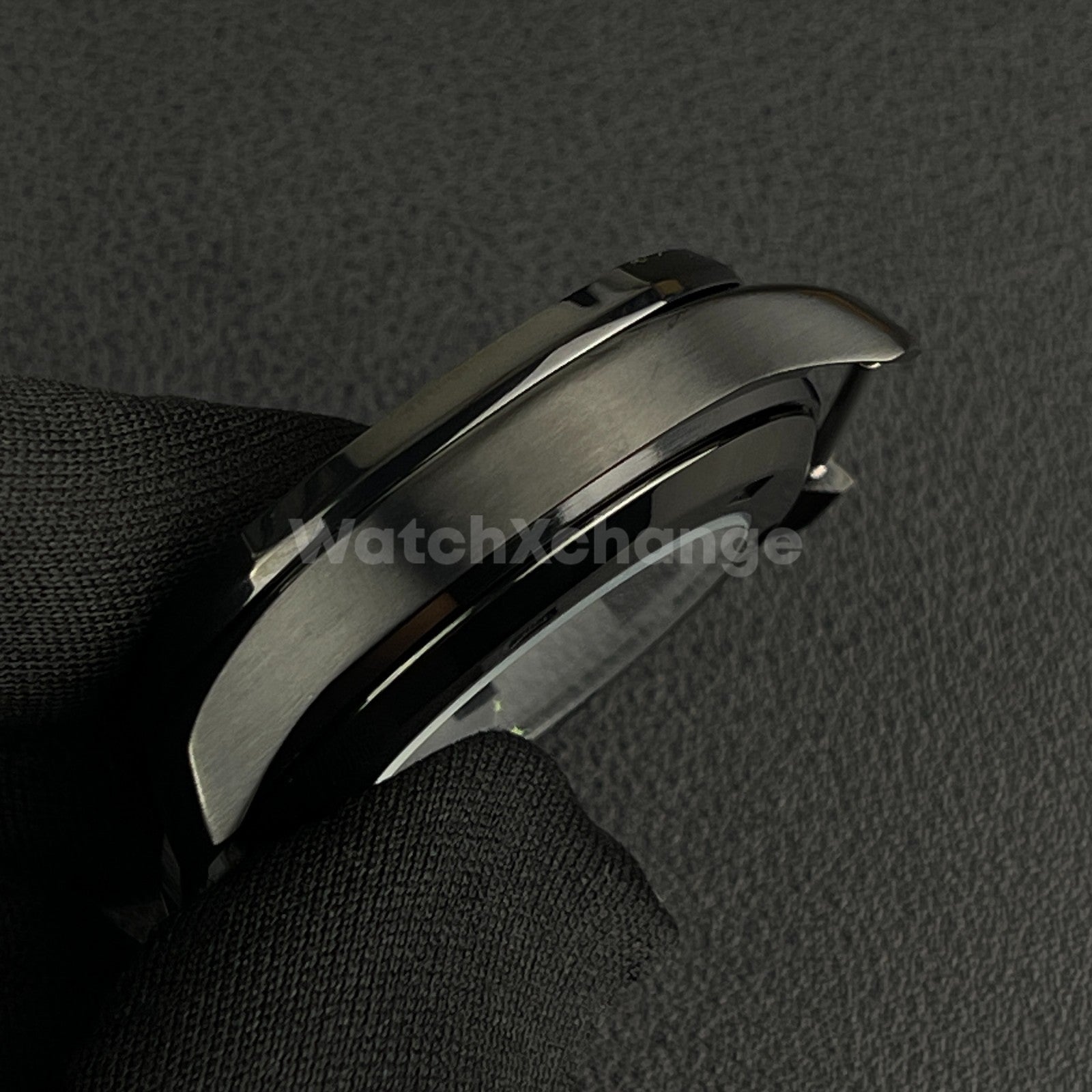 40mm Black Stainless Steel Watch Case For Japanese NH35 NH36 NH38