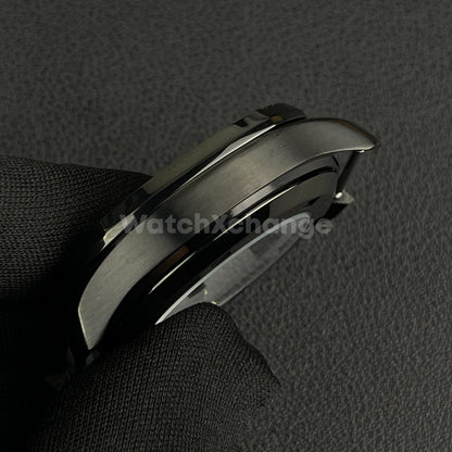 40mm Black Stainless Steel Watch Case For Japanese NH35 NH36 NH38