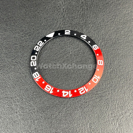 38mm Metal Bezel insert For Divers Watch Rolex GMT Seiko SKX SRPD Black Red Coke