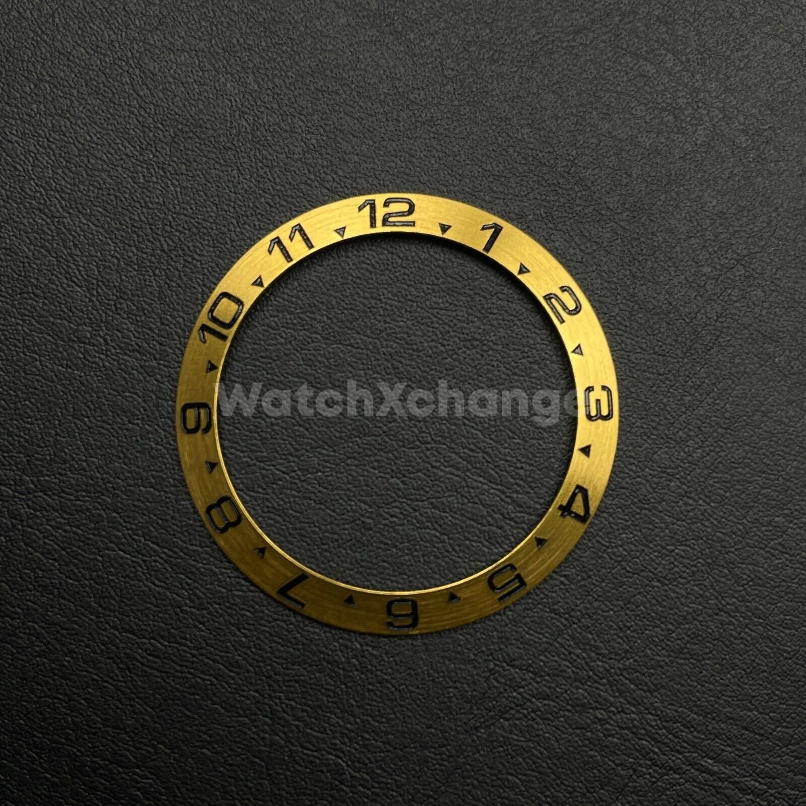 38mm Metal Bezel insert For Divers Watch Rolex GMT Seiko SKX SRPD Gold & Black