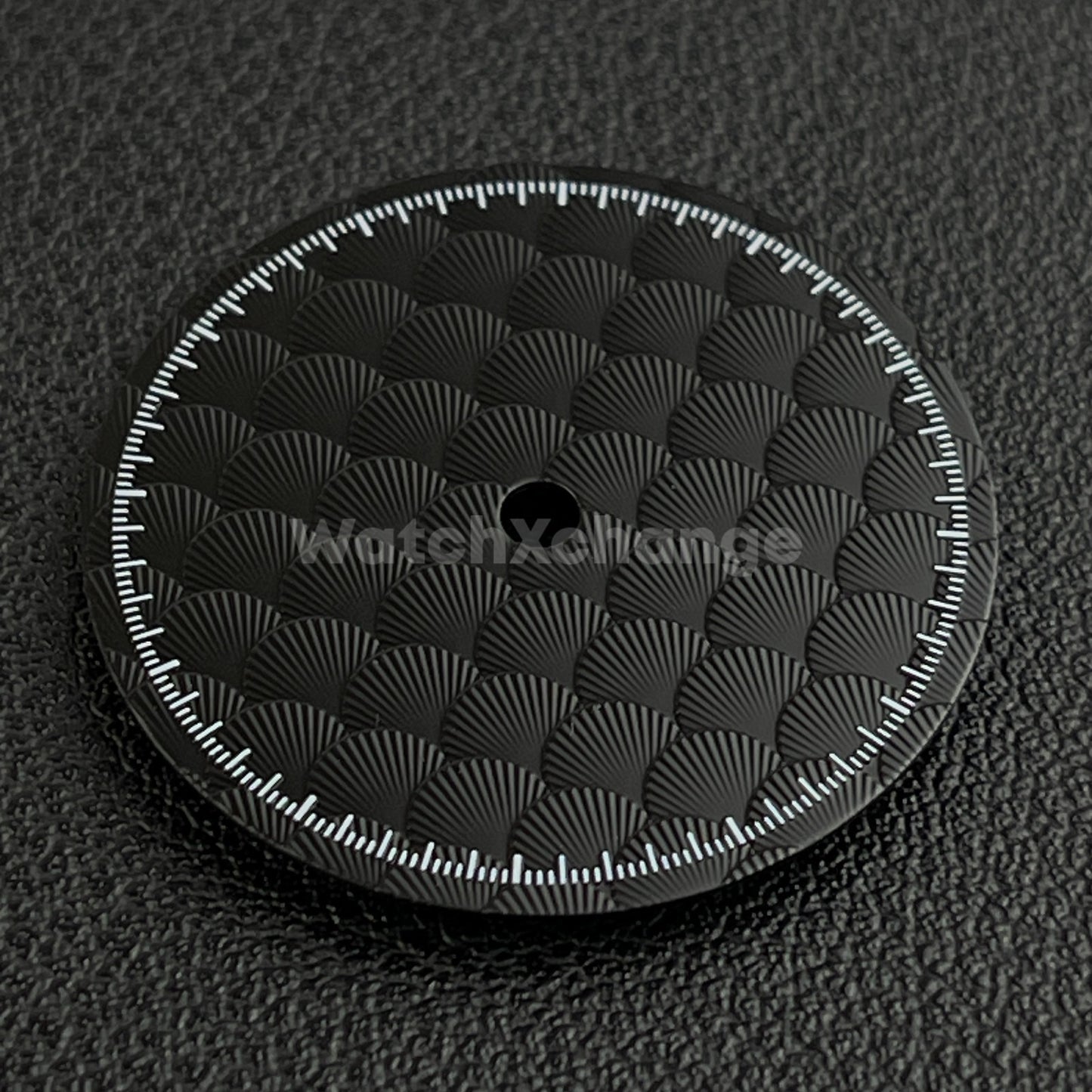 28.5mm Black Shell Texture Watch Dial Face for SEIKO NH35 NH36 Movements
