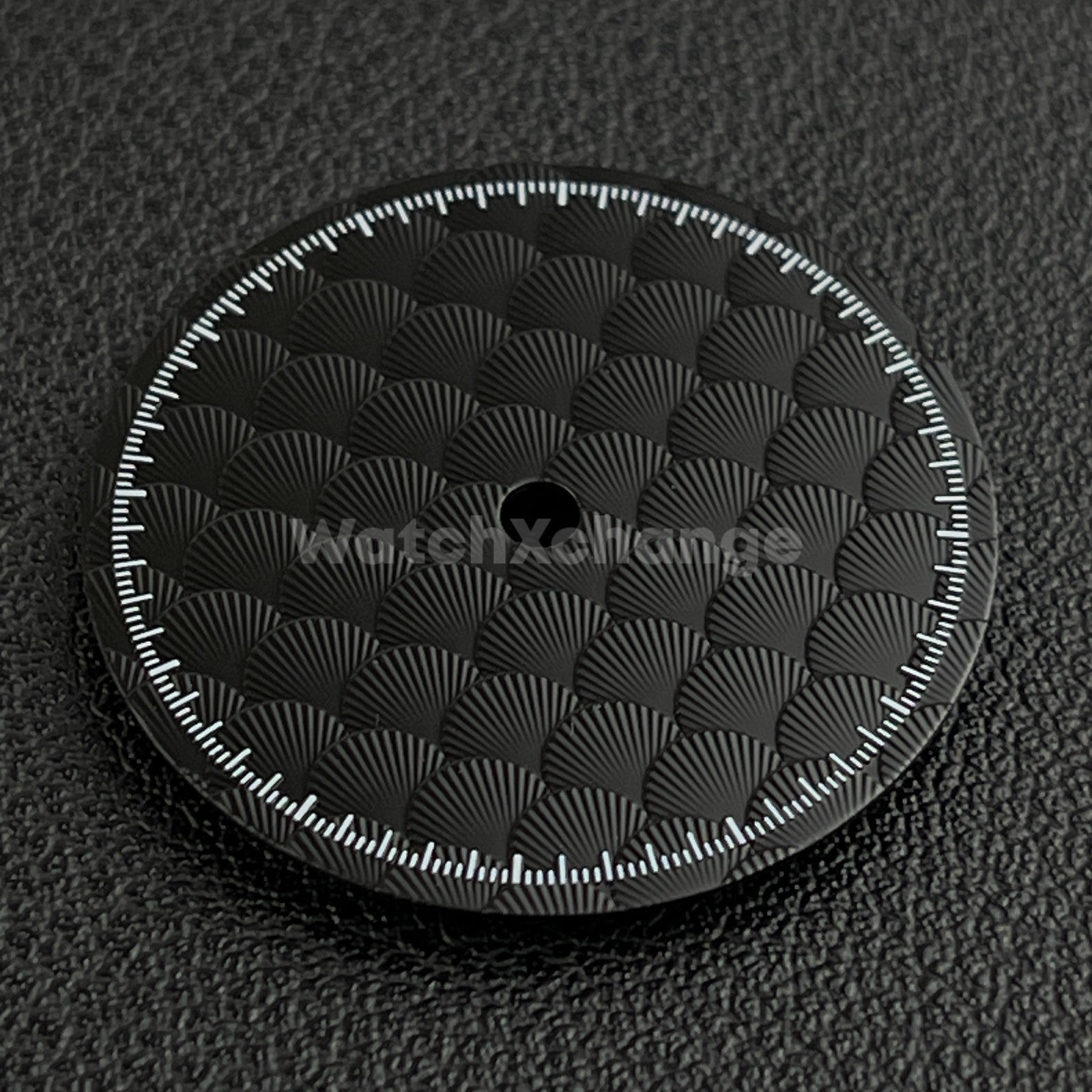 28.5mm Black Shell Texture Watch Dial Face for SEIKO NH35 NH36 Movements