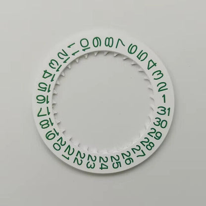 VARIOUS COLOUR DATE WHEEL FOR SEIKO NH35, NH36, 4R MOVEMENT (CROWN POSITION @ 3)