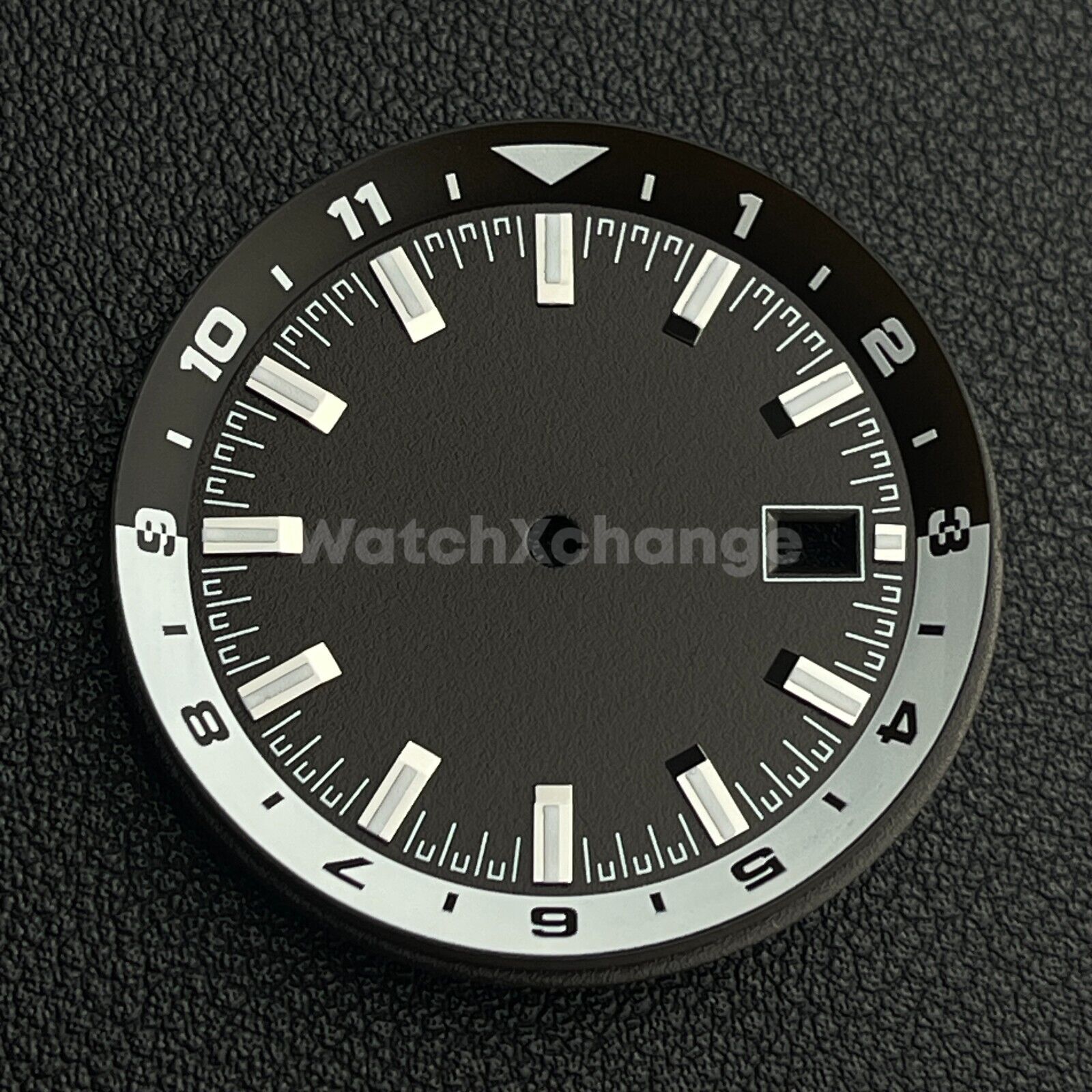 36.5mm Brown & White Watch Dial for SEIKO NH35 NH35A Watch Movement