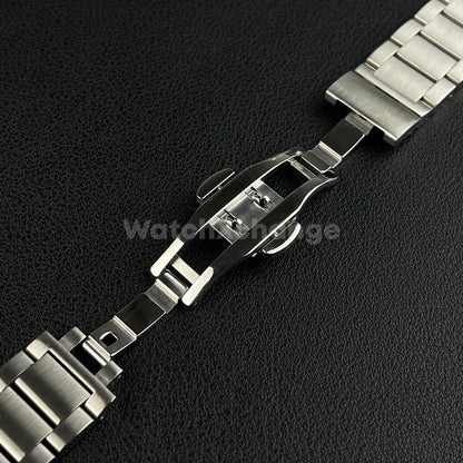 Curved End Metal Watchband Fit For Omega Seamaster AT150 Aqua Terra Watch Strap