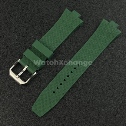 Green Rubber Watch Strap For Citizen Tsuyosa NJ0150 NJ0151ME NJ01510158 9mm