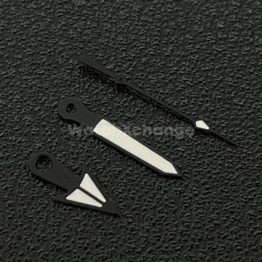 Black & White Triangle Arrow Watch Hands For Seiko NH34 NH35 NH36 4R 7S 7002